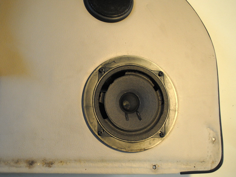 Even on this low mileage car the foam surround on the original speakers just disintegrated over time.