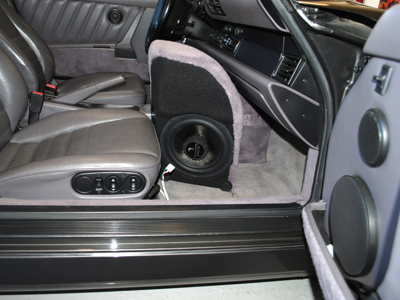 Same idea as our more popular 996 / 997 / Boxster box. A down-firing Diamond Audio 10” Sub.