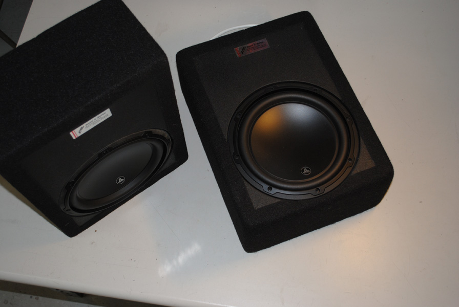 Here you see the two sub enclosures prior to installation.