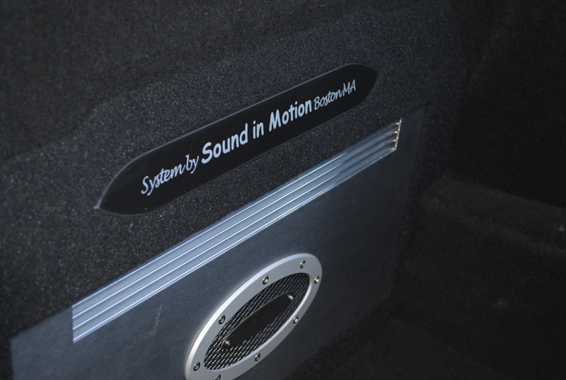 A Sound in Motion plaque was fabricated out of Acrylic with matching silver script.