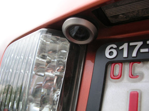 2003 Nissan Murano - An Accele wide-angle lipstick camera was used to help back up this SUV.