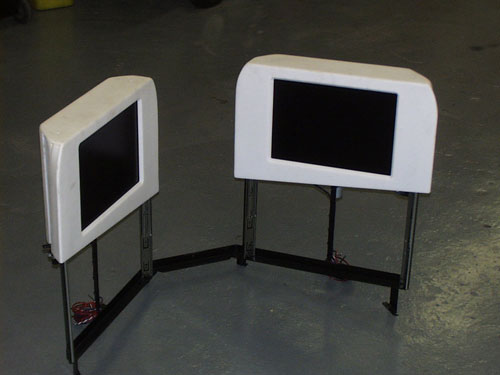 2002 GMC Yukon - The motorized TV's in the up position.