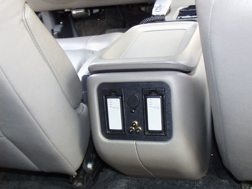2000 Chevrolet Tahoe - The entire console was wrapped in OEM vinyl. See the rest of the car in our installation by vehicle section.