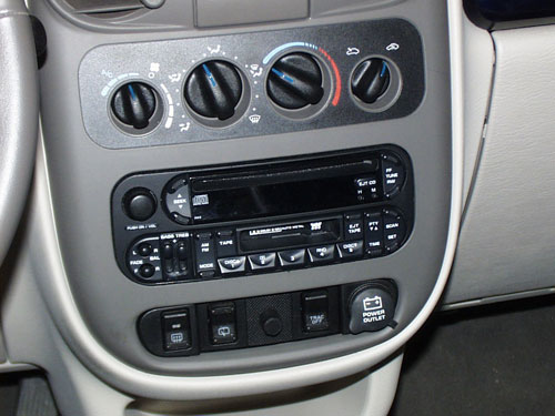 2002 Chrysler PT Cruiser - Fake face on.