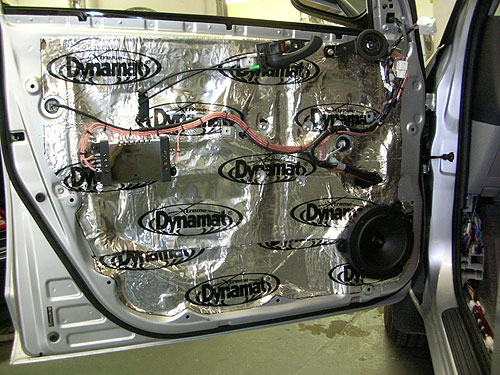 2007 Toyota RAV4 - This job came in for complete sound deadening only, but ended up with a stereo upgrade as well. The best of both worlds.